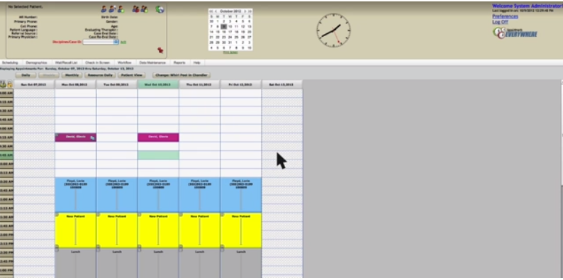screenshot of WellSky Scheduling